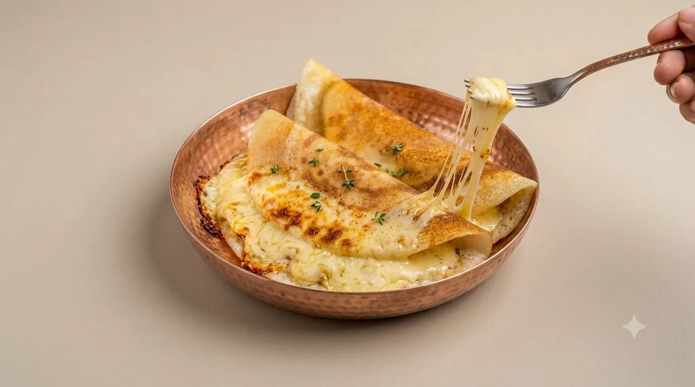 Kari Dosa with cheese